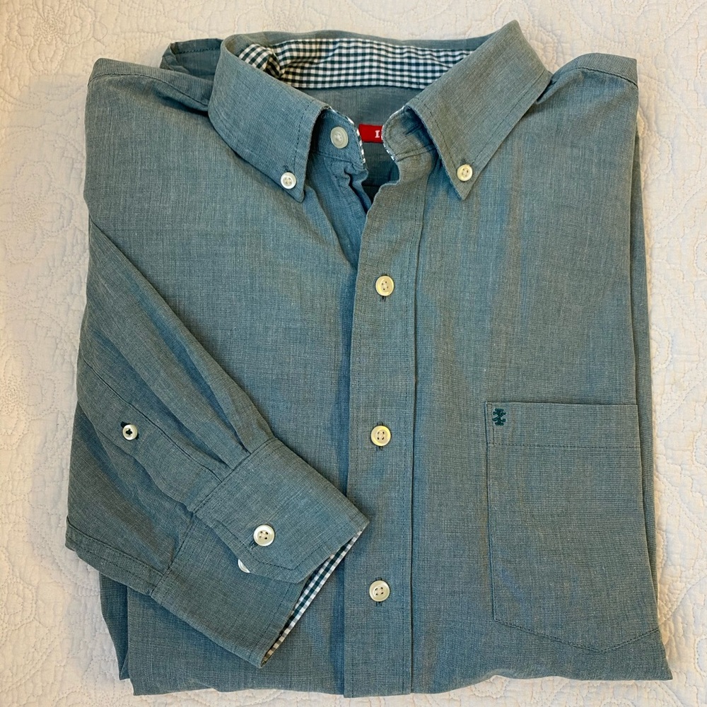 Izod Cotton Long-Sleeved Cotton Shirt